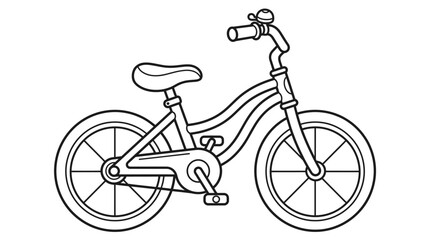Fototapeta premium Kids bicycle with training wheels.