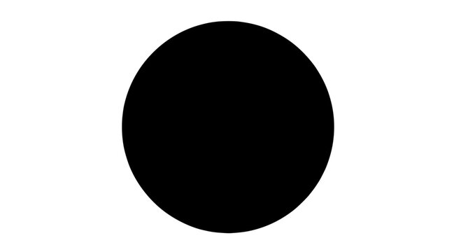 Circle black solid with no background texture or gradient effect featuring shape, geometric shape, icon with symbol and
