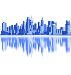 Fototapeta premium city ​​metropolis concept 3d illustration