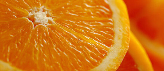 close up of orange slice