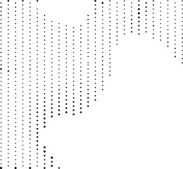 Halftone dotted world map style abstract background design © AmajST