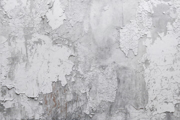 Obraz premium A close-up view of a wall with peeling paint reveals layers of texture and wear. The wear shows signs of age and neglect in a well-used room. Natural light enhances the details.