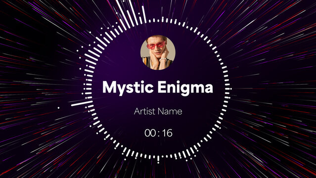 Audio Visualizer Theme 14 &ndash; Dynamic Music Spectrum Animation, Sound Wave Equalizer Display, Modern Audio Reactive Motion Graphics for Music Videos and Social Media