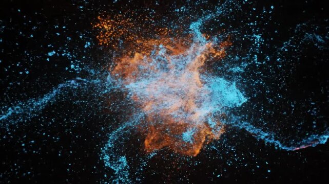 Vibrant Cosmic Nebula in Space.