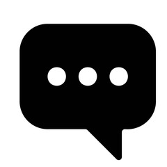 Fototapeta premium Modern chat message bubble with three dots representing typing thinking speech bubble communication diverse shapes and styles Essential user interface element for digital applications 