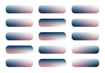 Obraz premium Collection of modern abstract capsules with gradient color patterns