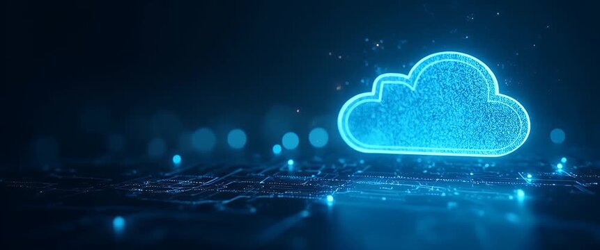 Robust public cloud infrastructure delivers scalable on demand computing and secure storage solutions to empower agile digital transformation and support enterprise innovation globally. in  Photo Stoc