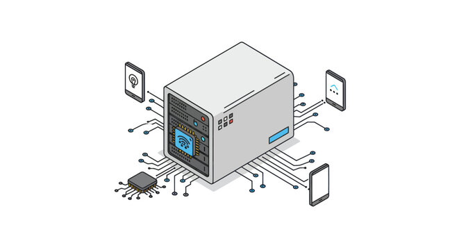 Computer Server Data Center.