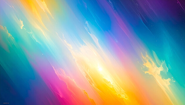 Abstract colorful gradient background with vibrant hues and dynamic composition