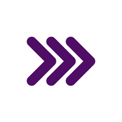 Obraz premium Double Arrow Icon isolated on transparent background