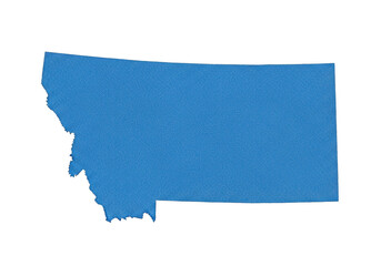 Geographical outline map of the state of montana in the united states