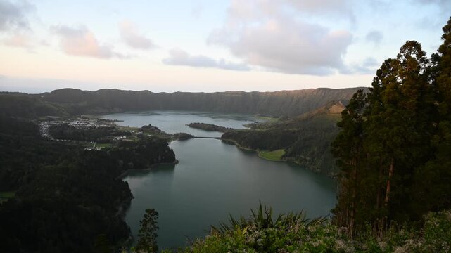 Time lapse Lagoa das Sete Cidades, S&atilde;o Miguel island, Azores.	