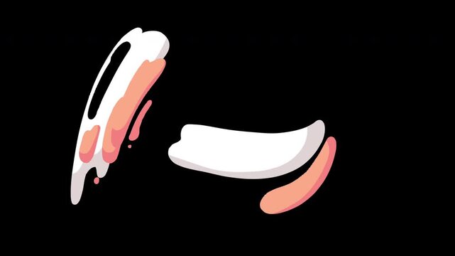 color wave logo Teeth smile emoticon