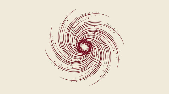 Abstract swirling vortex design with dynamic lines and central focus.
