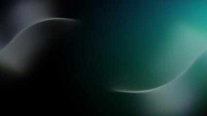 Fototapeta premium Abstract dark tealg Gradient background with grainy texture and soft waves
