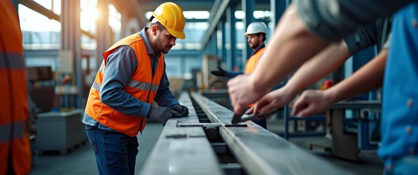 Fixing day dynamic photographic scene capturing practical repair activities vibrant energy on site maintenance professionals employing quality equipment precision methodology industrial workspace ambi