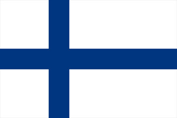 Obraz premium flag of finland. A high-resolution, realistic digital image of the national flag of Finland.
