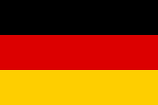 flag of germany. A high-resolution, realistic digital image of the national flag of Germany. The flag is fully unfurled, featuring three horizontal stripes of equal width: black on top, red in the mid