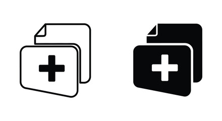 Obraz premium Document Add Icon Commercial