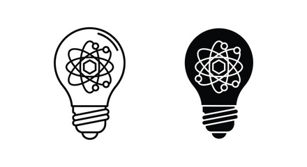 Lightbulb Atom Idea Concept Business © AliCreativeStudio