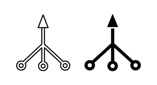 Merge Arrows Concept Growth Business