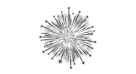 Obraz premium black fireworks explosion