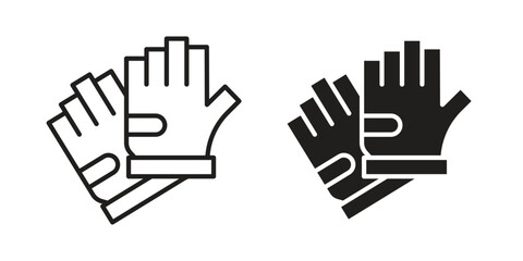 Fototapeta premium Fitness Gloves icon illustration for web design. filled flat icons