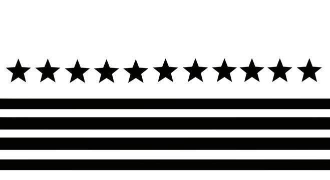 black stars and stripes pattern
