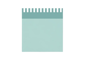 Notebook with lined pages and a turquoise cover