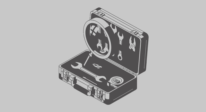 open toolbox with tools