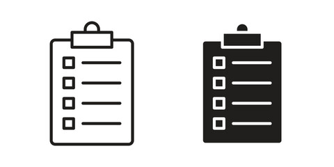 Survey icon illustration for web design. filled flat icons