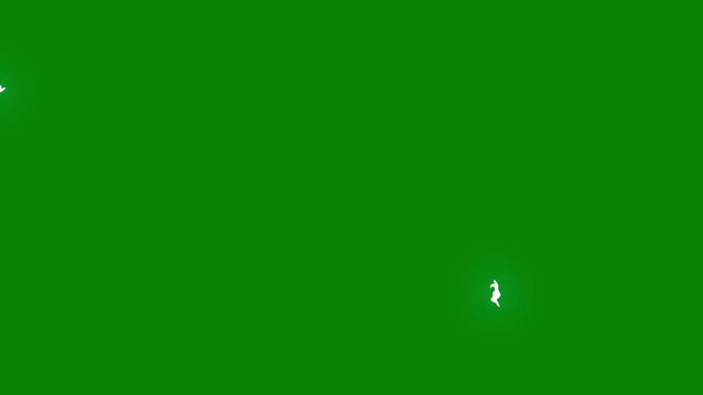 Bright Lightning Thunderstorm Energy Strike on Green Background, Abstract Nature Electric Power Concept, Energy Flash on electric , lightning in the sky, Extreme lightning bolt.4k animation