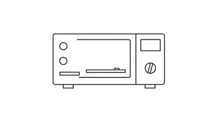 Microwave Oven Kitchen Appliance Device.