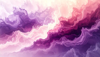 Obraz premium Ethereal swirling clouds in vibrant shades of purple and pink, creating a dreamlike atmosphere.
