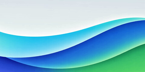 Obraz premium A futuristic digital wallpaper features an abstract blue wave design with flowing curved lines and a light vector texture, creating a motion-filled business template and artistic backdrop