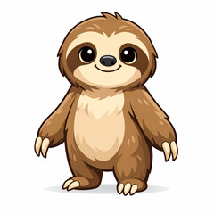 Obraz premium Cute Slow Animal Hanging Style Character