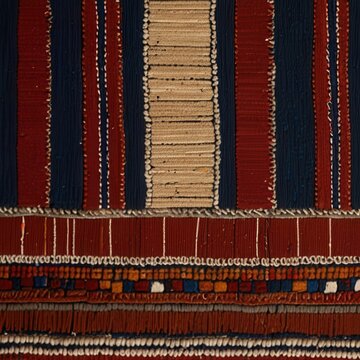 Quechua Backstrap Cloth Background Peru Fabric Awana Traditional Andean Textile Detail