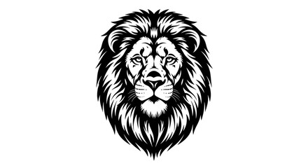 Obraz premium majestic lion head illustration