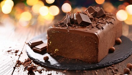 Obraz premium Chocolate Cake Background