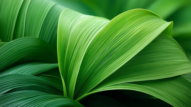 Close-up texture of Welwitschia Mirabilis desert plant leaves, green background with copy space, botanical wallpaper concept, with copy space