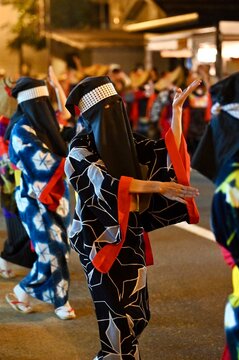 西馬音内盆踊り　秋田県羽後町　traditional japanese dance festival
