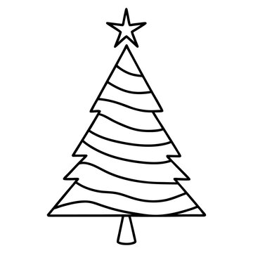 A set of origami 3D vector Christmas trees for winter holiday celebration and Xmas greeting card design featuring green fir illustrations for a Merry New Year
