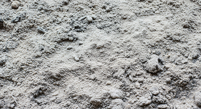 Close-up of dry cement powder texture for construction use