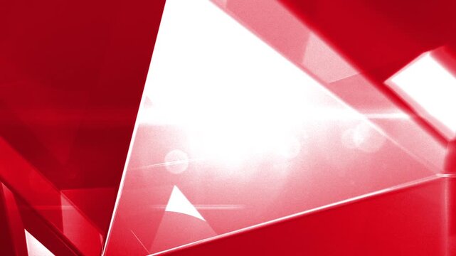 Red Dimond Cut glass Background With Abstract with shiny slow motion