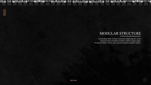 THE END movie title screen film Spiral notebook with modular structure text