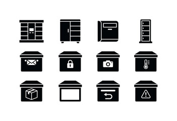 Outdoor parcel locker box, indoor parcel locker cabinet, wall mounted pickup box, freestanding pickup locker tower, pickup box