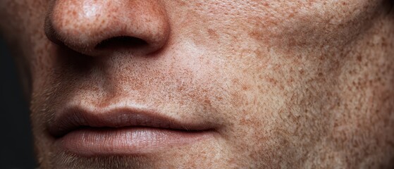 Obraz premium Exploring facial skin textures and features