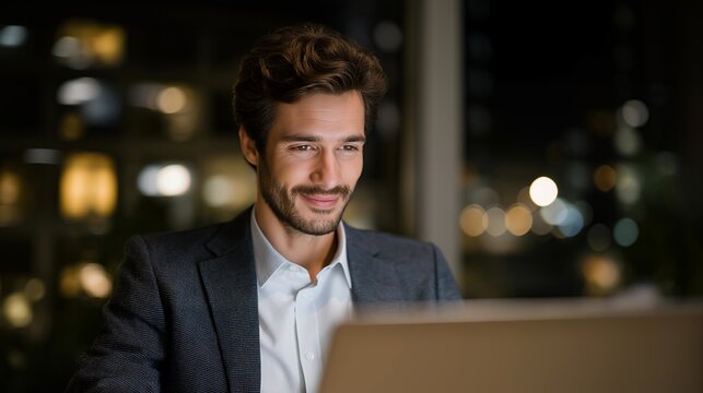 Young professional code-switching between two languages during family video call on laptop while corporate emails wait on second monitor, cultural duality visible, ideal for bicultural life,