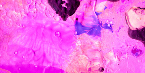Obraz premium Digital Iridescent Gradation Through Colorful Grunge Fog