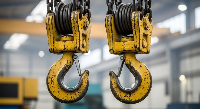yellow crane hook